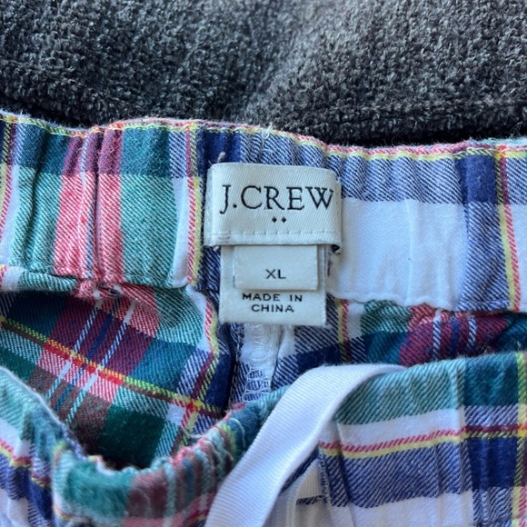 J. Crew Pajama Pants Mens XL Plaid Flannel Drawstring Lounge Sleepwear - Picture 2 of 4